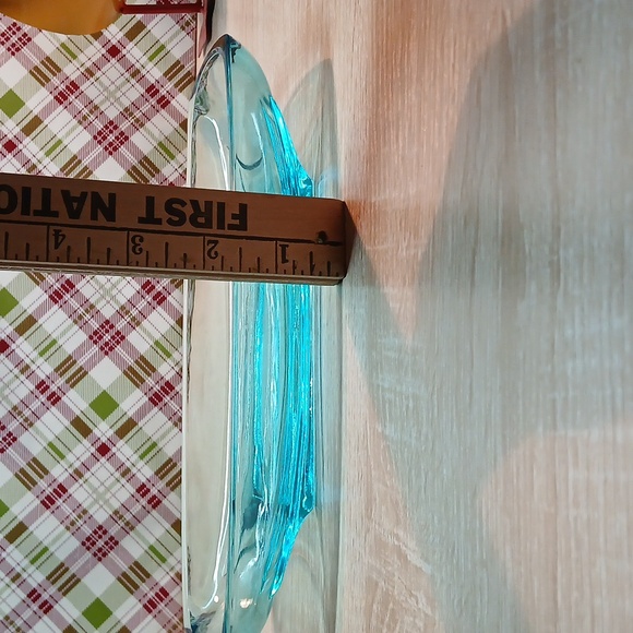 Vintage Blue Atlas Glass Relish Dish - Picture 7 of 14